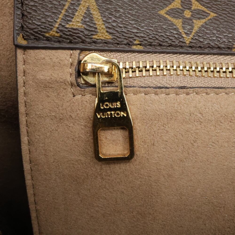 Louis Vuitton Bag W PM Tote Monogram Brown Black Pebbled Leather Handbag - Picture 12 of 16